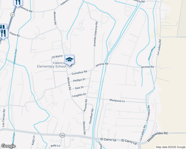 map of restaurants, bars, coffee shops, grocery stores, and more near 32 Jerome Road in Los Lunas