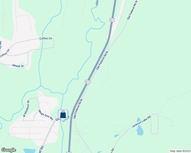 map of restaurants, bars, coffee shops, grocery stores, and more near 2290 Old Federal Road North in Chatsworth