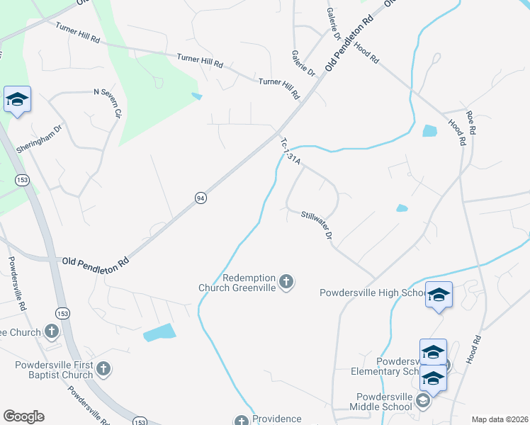 map of restaurants, bars, coffee shops, grocery stores, and more near 102 Tc-1-31C in Greenville