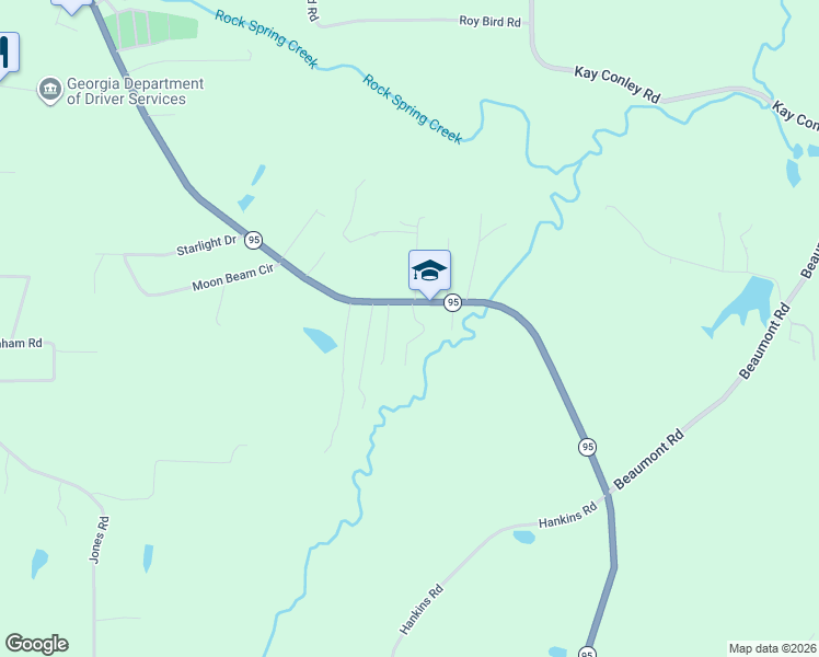 map of restaurants, bars, coffee shops, grocery stores, and more near 40 Blessed Way in Rock Spring