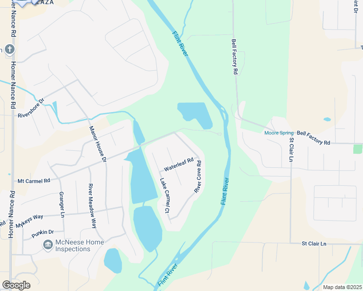 map of restaurants, bars, coffee shops, grocery stores, and more near 290 River Cove Road in Huntsville