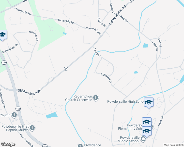map of restaurants, bars, coffee shops, grocery stores, and more near 102 Tc-1-31C in Greenville