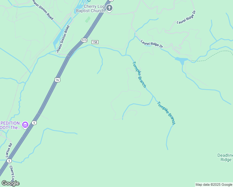 map of restaurants, bars, coffee shops, grocery stores, and more near 902 Laurel Creek Trail in Cherry Log