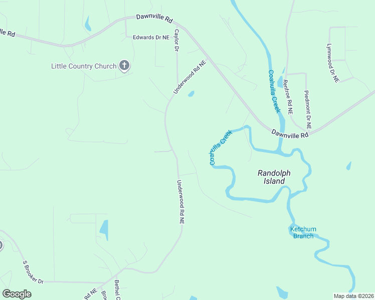 map of restaurants, bars, coffee shops, grocery stores, and more near 3131 Underwood Road Northeast in Dalton