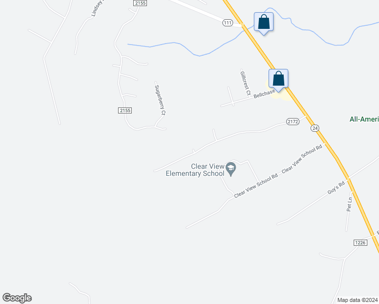 map of restaurants, bars, coffee shops, grocery stores, and more near 401 Rae Court in Jacksonville