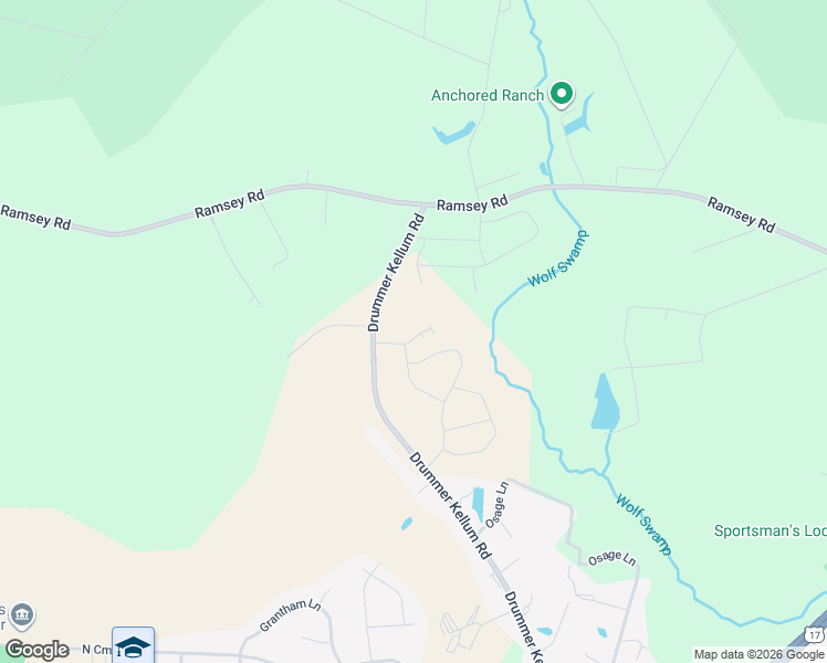 map of restaurants, bars, coffee shops, grocery stores, and more near 342 Drummer Kellum Road in Jacksonville