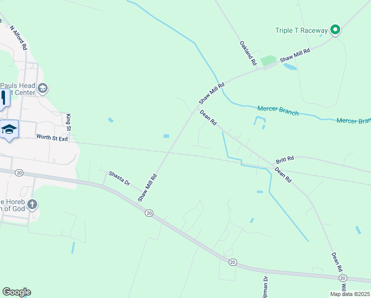 map of restaurants, bars, coffee shops, grocery stores, and more near 72 Berkshire Drive in St. Pauls