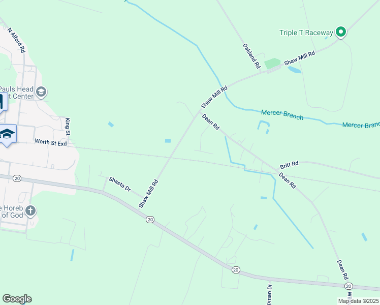 map of restaurants, bars, coffee shops, grocery stores, and more near 72 Berkshire Drive in St. Pauls