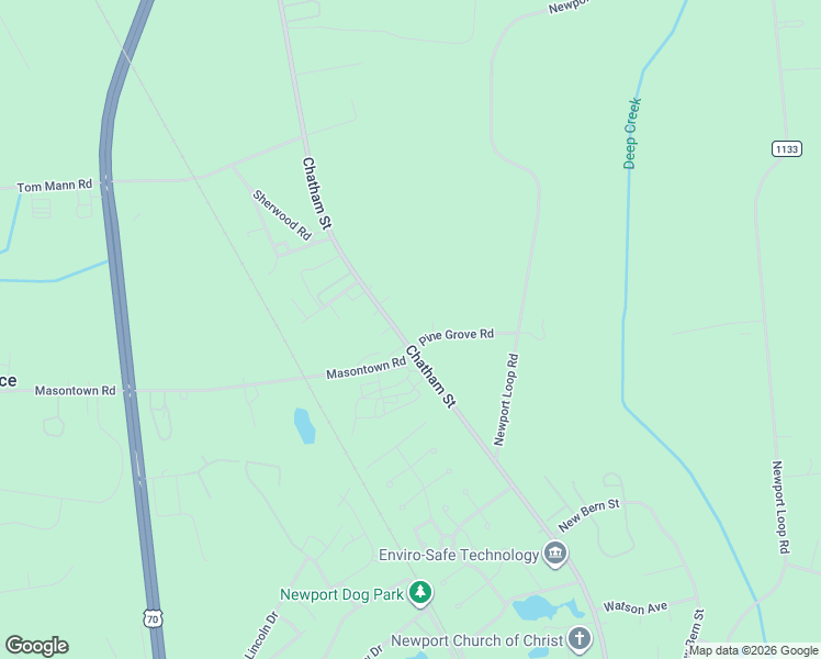 map of restaurants, bars, coffee shops, grocery stores, and more near 125 Pine Grove Road in Newport