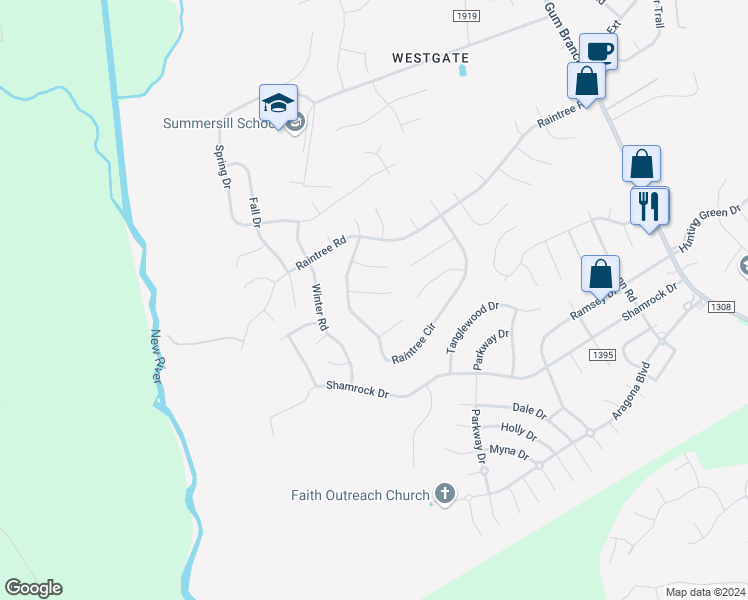 map of restaurants, bars, coffee shops, grocery stores, and more near 206 Brandy Court in Jacksonville