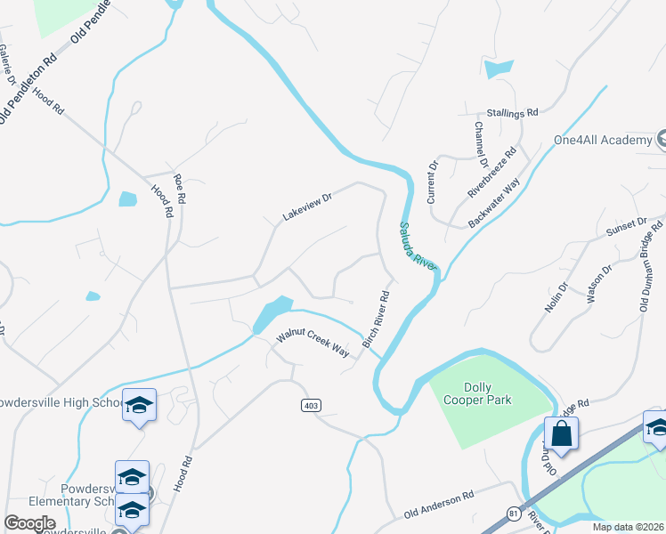 map of restaurants, bars, coffee shops, grocery stores, and more near 107 C-1-234 in Greenville