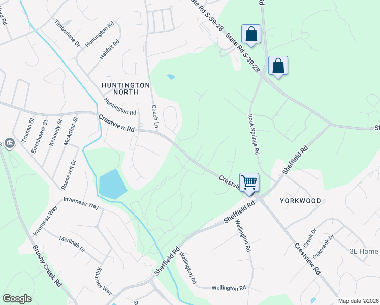 map of restaurants, bars, coffee shops, grocery stores, and more near 101 Fairway Oaks Lane in Easley