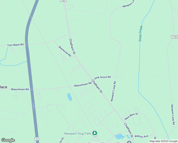 map of restaurants, bars, coffee shops, grocery stores, and more near 748 Chatham Street in Newport
