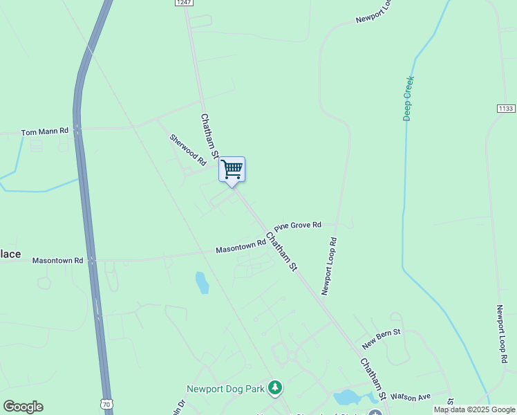 map of restaurants, bars, coffee shops, grocery stores, and more near 748 Chatham Street in Newport