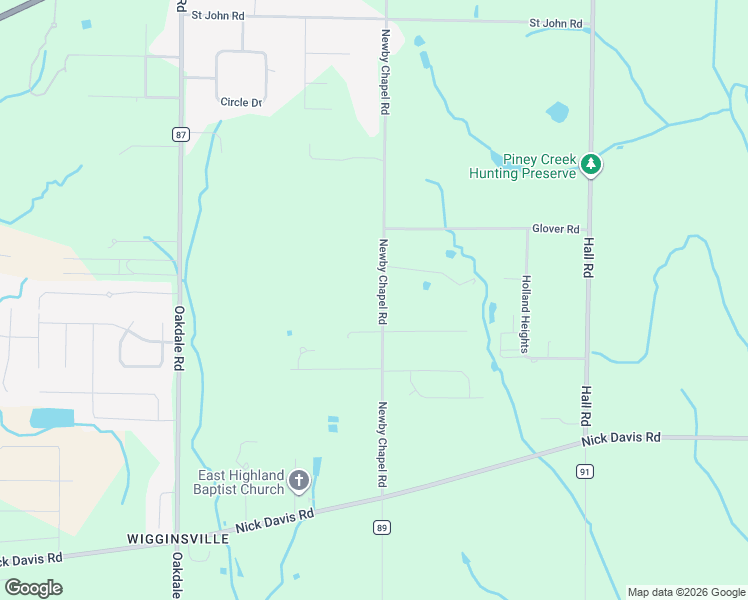 map of restaurants, bars, coffee shops, grocery stores, and more near 17265 Newby Chapel Road in Athens