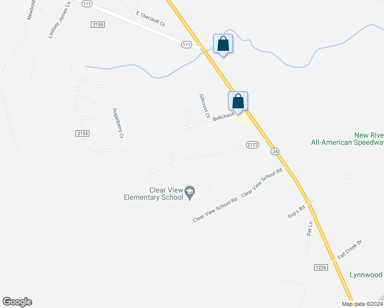 map of restaurants, bars, coffee shops, grocery stores, and more near 126 Weste Avenue in Jacksonville
