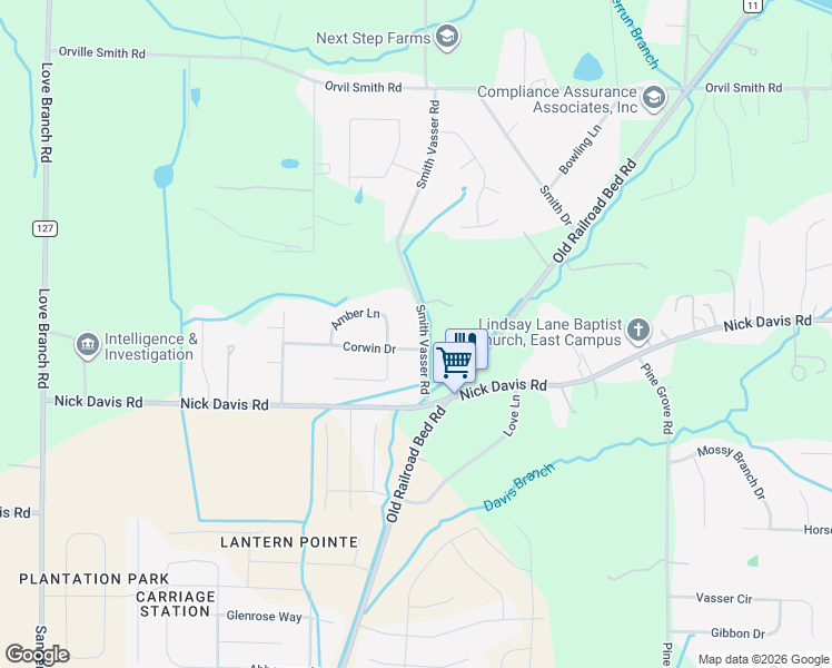 map of restaurants, bars, coffee shops, grocery stores, and more near 144 Smith Vasser Road in Harvest