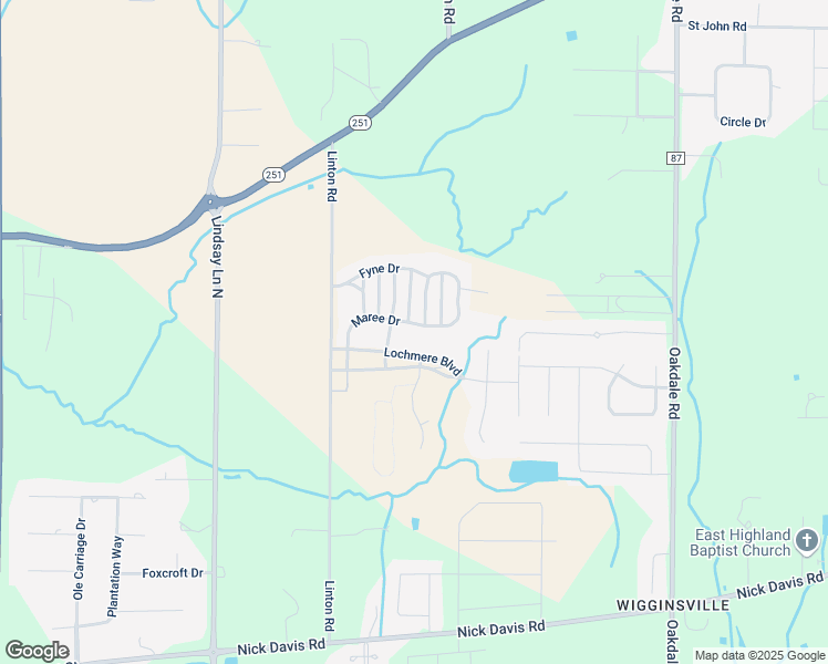 map of restaurants, bars, coffee shops, grocery stores, and more near 17462 Maree Drive in Athens