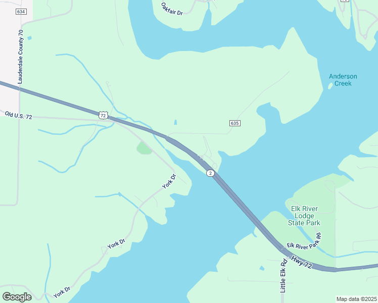 map of restaurants, bars, coffee shops, grocery stores, and more near 87 County Road 635 in Rogersville