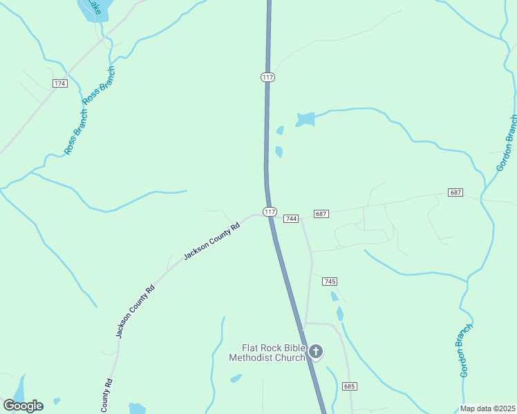 map of restaurants, bars, coffee shops, grocery stores, and more near 49 County Road 130 in Flat Rock