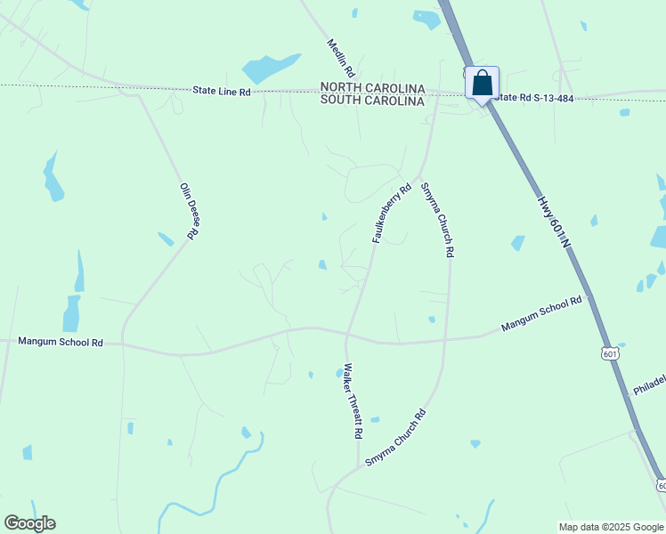 map of restaurants, bars, coffee shops, grocery stores, and more near 512 Faulkenberry Road in Pageland