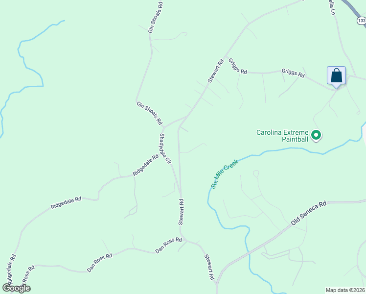 map of restaurants, bars, coffee shops, grocery stores, and more near 433 Stewart Road in Six Mile