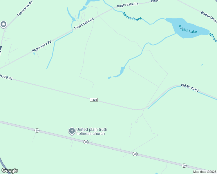 map of restaurants, bars, coffee shops, grocery stores, and more near 1652 Old Nc 20 Road in Saint Pauls