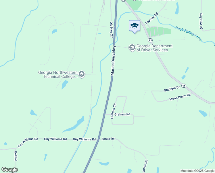 map of restaurants, bars, coffee shops, grocery stores, and more near 7215 U.S. 27 in Rock Spring