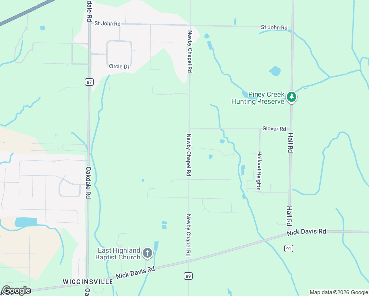 map of restaurants, bars, coffee shops, grocery stores, and more near 17400 Newby Chapel Road in Athens