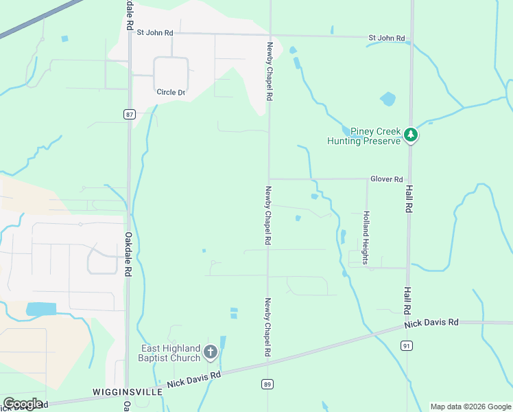 map of restaurants, bars, coffee shops, grocery stores, and more near 17400 Newby Chapel Road in Athens