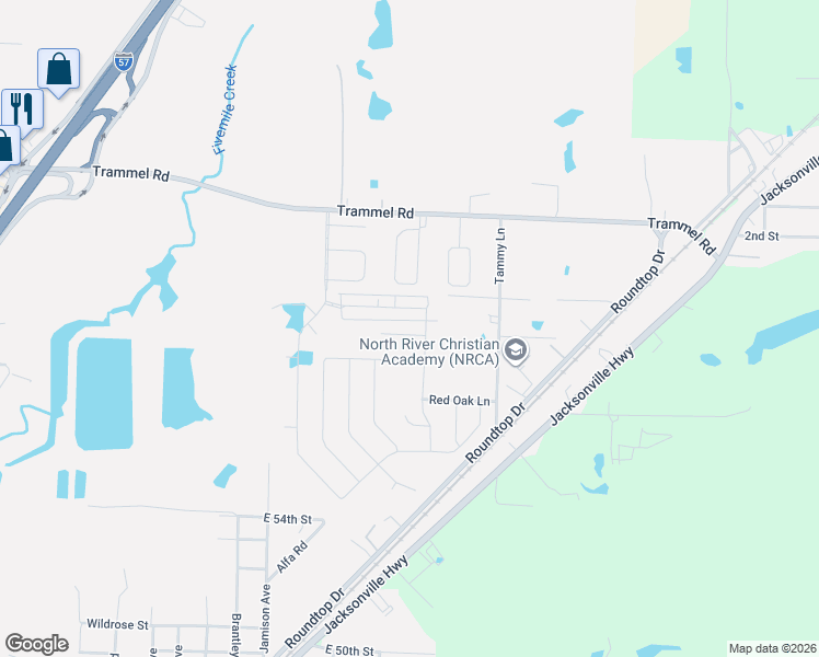 map of restaurants, bars, coffee shops, grocery stores, and more near 6708 Ridgemist Cove in North Little Rock
