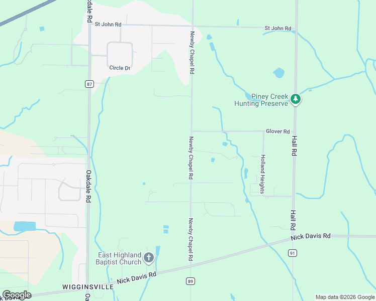 map of restaurants, bars, coffee shops, grocery stores, and more near 17400 Newby Chapel Road in Athens