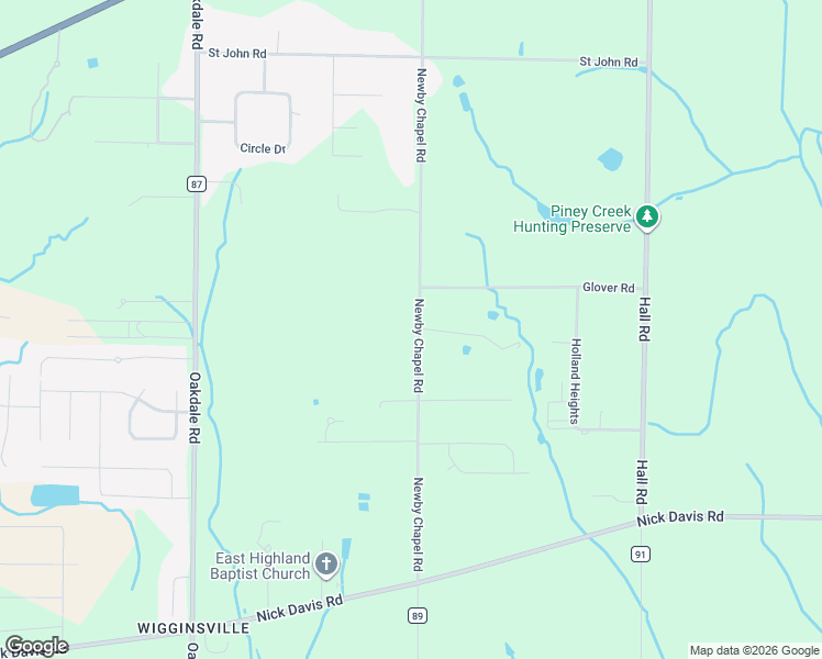 map of restaurants, bars, coffee shops, grocery stores, and more near 17400 Newby Chapel Road in Athens