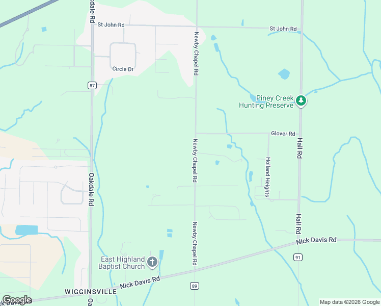 map of restaurants, bars, coffee shops, grocery stores, and more near 17400 Newby Chapel Road in Athens