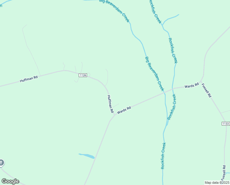 map of restaurants, bars, coffee shops, grocery stores, and more near 146 Huffman Road in Rose Hill