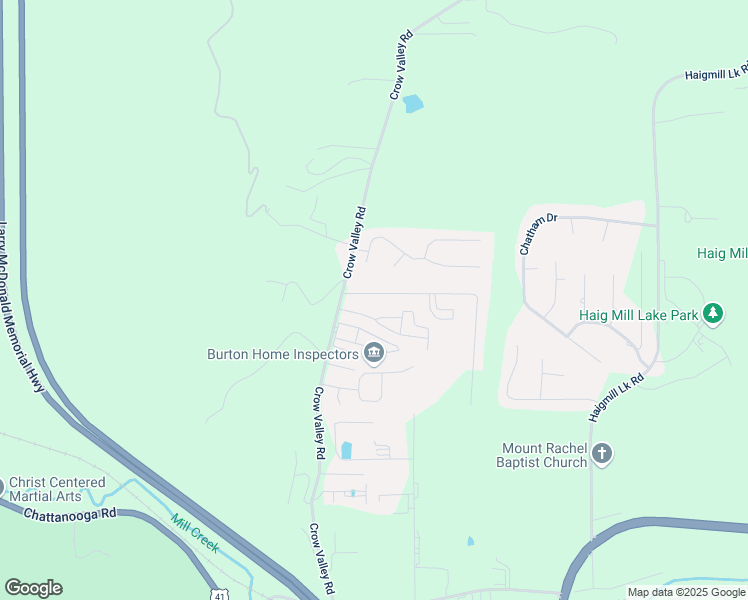 map of restaurants, bars, coffee shops, grocery stores, and more near 1927 Brady Drive in Dalton
