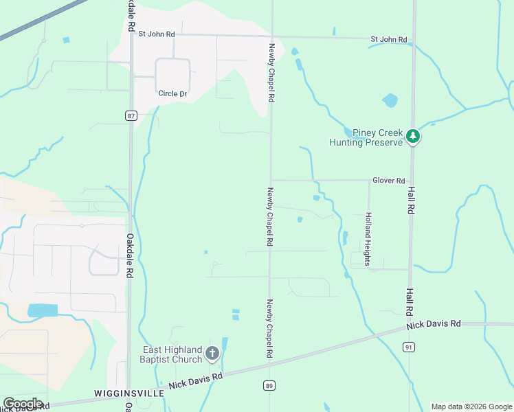 map of restaurants, bars, coffee shops, grocery stores, and more near 17400 Newby Chapel Road in Athens