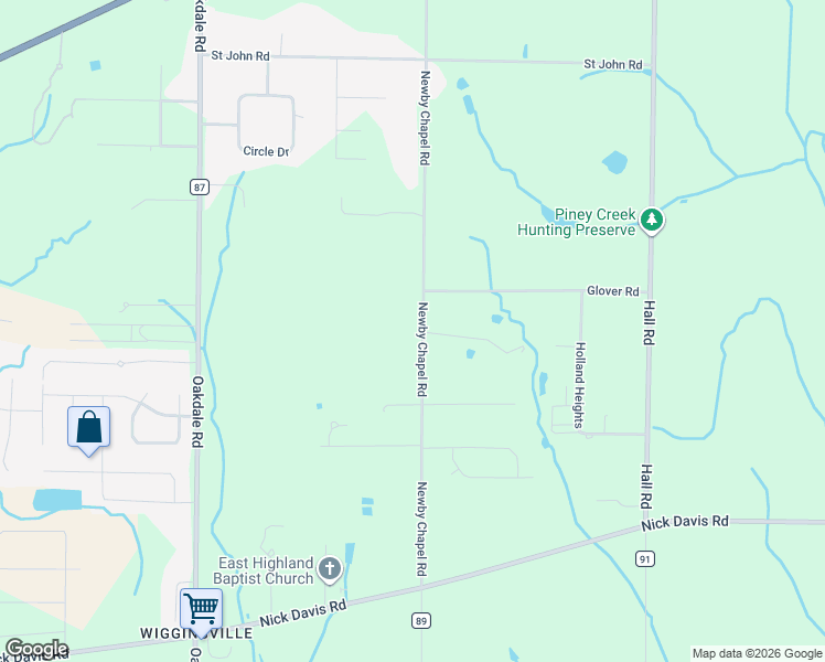 map of restaurants, bars, coffee shops, grocery stores, and more near 17400 Newby Chapel Road in Athens