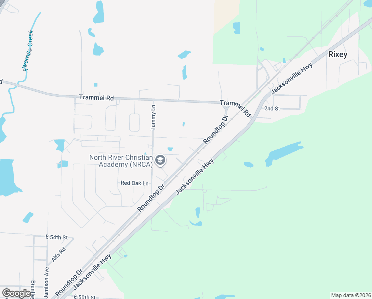 map of restaurants, bars, coffee shops, grocery stores, and more near 6147 Roundtop Drive in North Little Rock