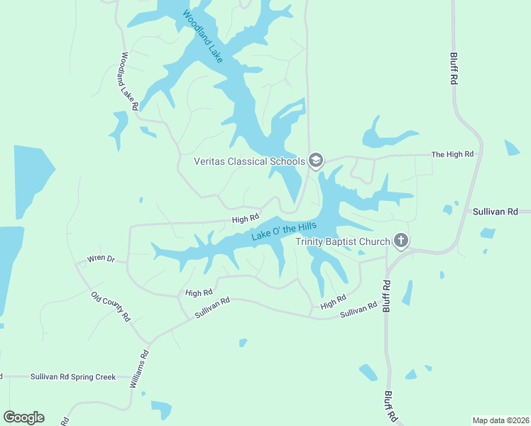 map of restaurants, bars, coffee shops, grocery stores, and more near 11201 Woodland Lake Drive in Hernando