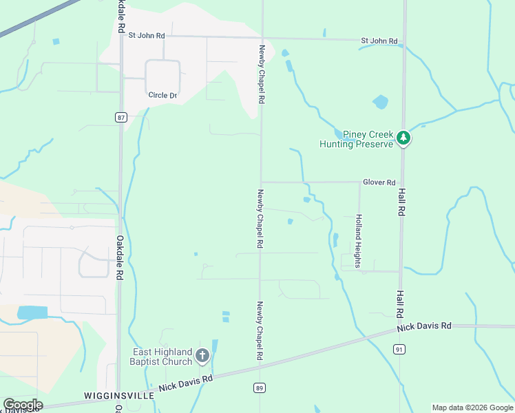 map of restaurants, bars, coffee shops, grocery stores, and more near 17400 Newby Chapel Road in Athens