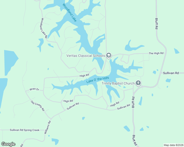 map of restaurants, bars, coffee shops, grocery stores, and more near 11201 Woodland Lake Drive in Hernando