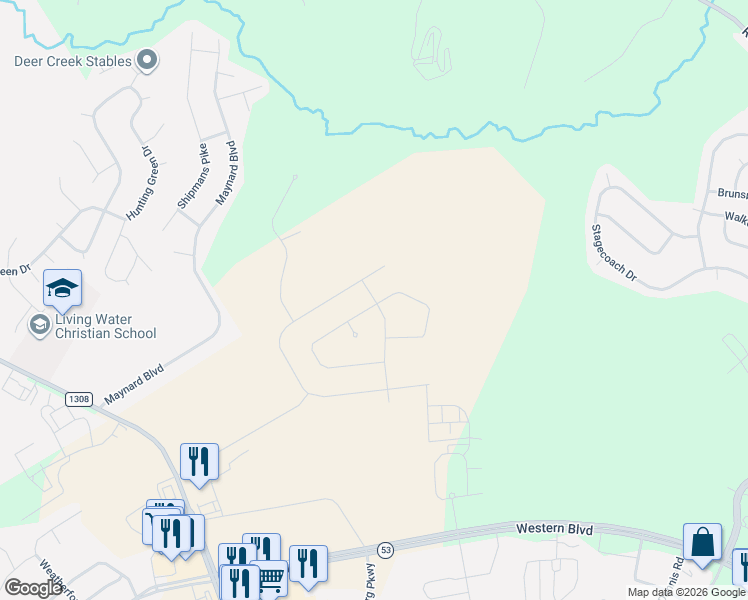 map of restaurants, bars, coffee shops, grocery stores, and more near 2474 Gum Branch Road in Jacksonville
