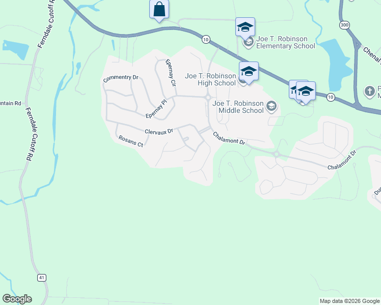 map of restaurants, bars, coffee shops, grocery stores, and more near 11 Chalamont Way in Little Rock
