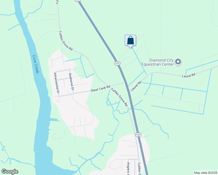 map of restaurants, bars, coffee shops, grocery stores, and more near 756 Tuttles Grove Rd in Beaufort