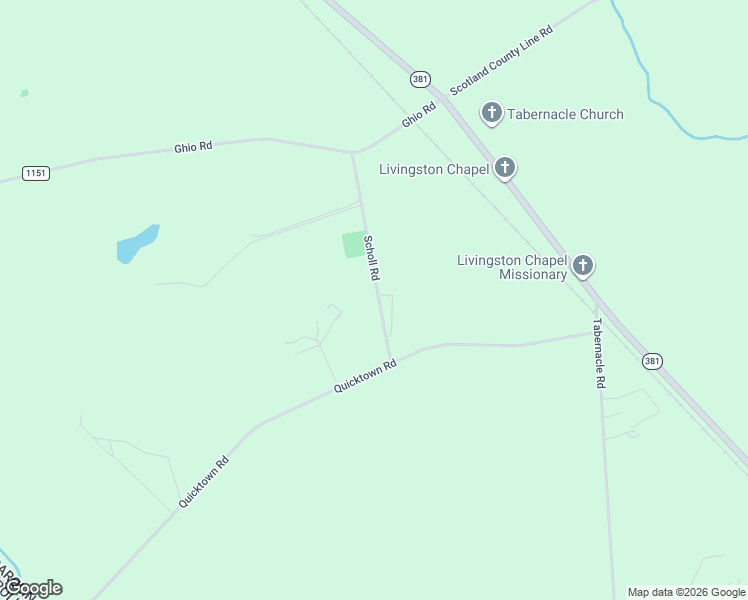 map of restaurants, bars, coffee shops, grocery stores, and more near 17861 Scholl Road in Hamlet