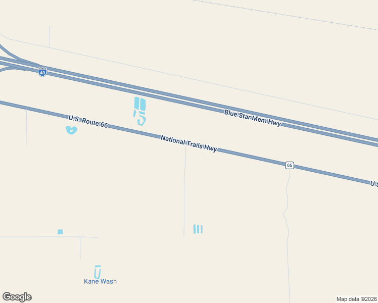 map of restaurants, bars, coffee shops, grocery stores, and more near National Trails Highway in Newberry Springs