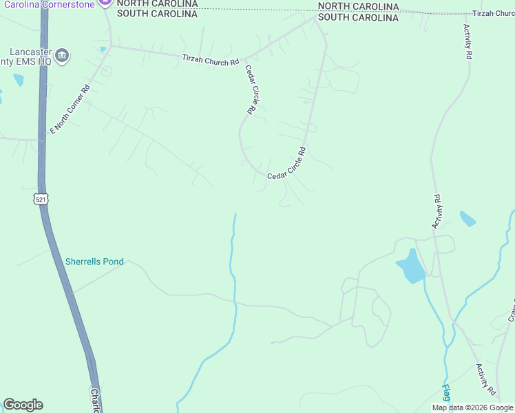 map of restaurants, bars, coffee shops, grocery stores, and more near 3485 Cedar Circle Road in Lancaster