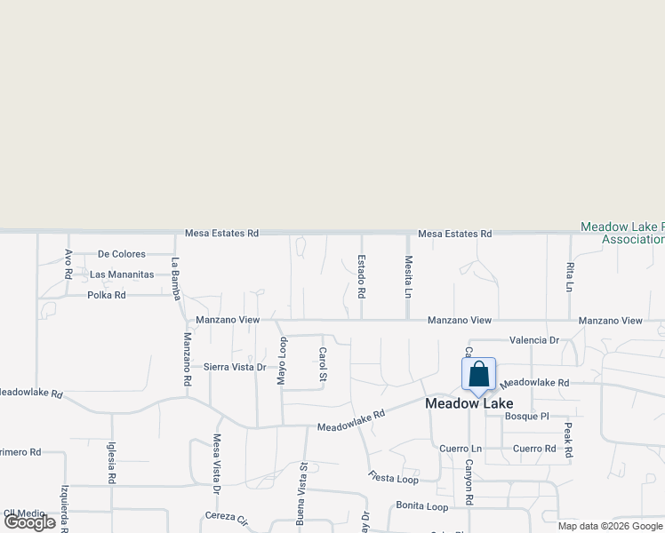 map of restaurants, bars, coffee shops, grocery stores, and more near 133 Manzano View in Los Lunas