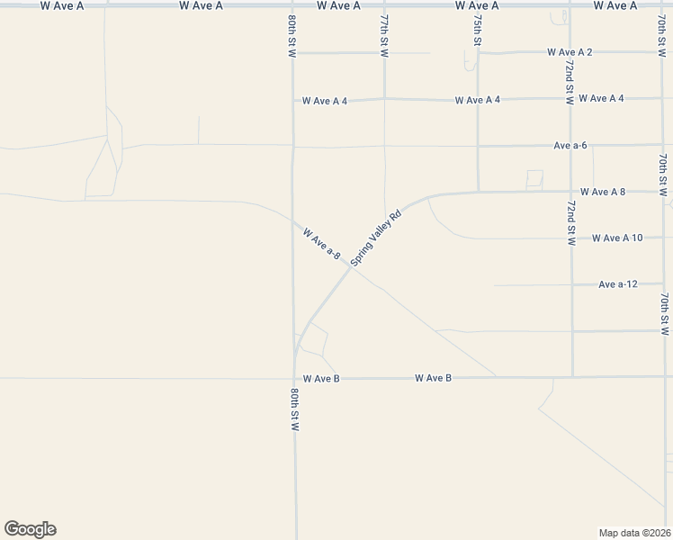 map of restaurants, bars, coffee shops, grocery stores, and more near 78 Antelope Highway in Lancaster